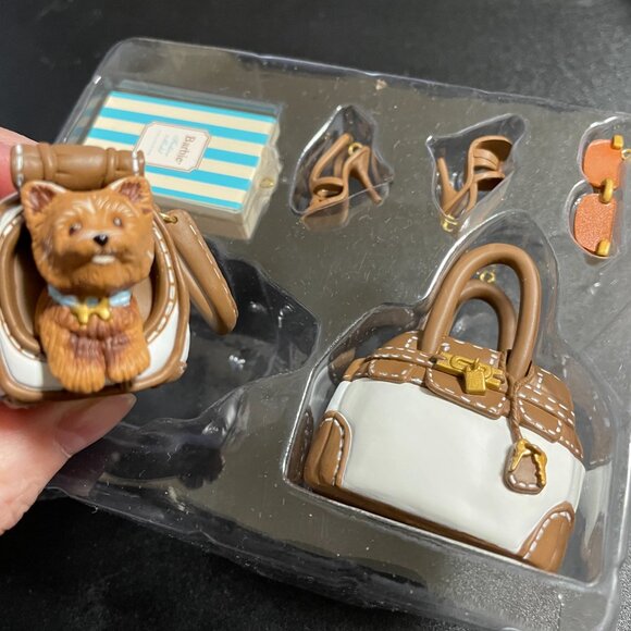 Miniature Barbie Fashion Pup Ornament Set Hallmark Keepsake Christmas NWT - Picture 4 of 6